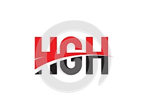 HGH Letter Initial Logo Design Vector Illustration