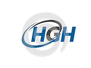 HGH logo, design, vector illustration