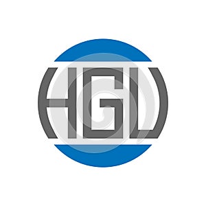 HGV letter logo design on white background. HGV creative initials circle logo concept. HGV letter design