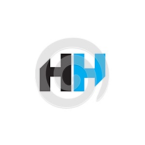 HH initial letter linked logo template design vector