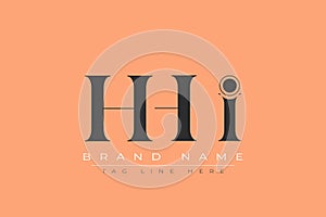 HHI abstract letter logo design