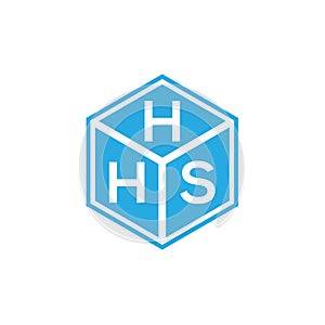 HHS letter logo design on black background. HHS creative initials letter logo concept. HHS letter design