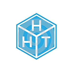 HHT letter logo design on black background. HHT creative initials letter logo concept. HHT letter design
