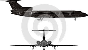 Hi-detail jet silhouette