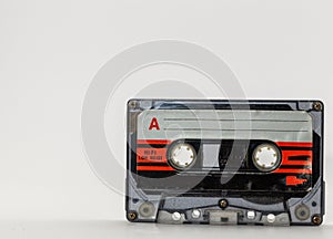 Hi-FI retro beaten up cassette tape from the 80s