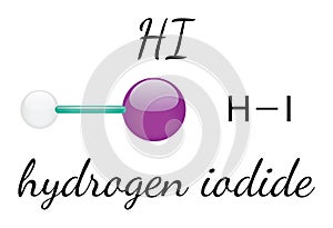 HI hydrogen iodide molecule