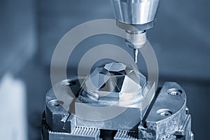 The hi-precision mold and die manufacturing concept by machining center.