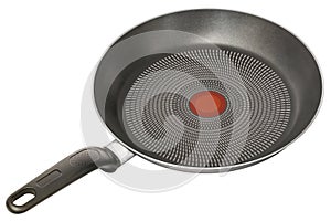 Hi-Res Studio Shot of Frying Pan Non-Stick Black Isolated on White Background
