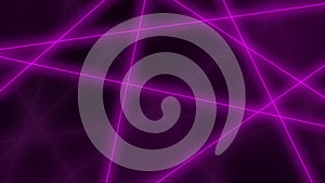 Hi-tech background. Abstract purple glowing lines crossings. 3D rendering