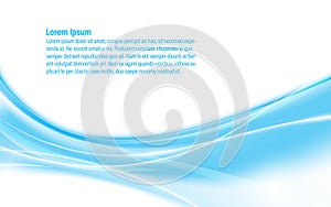 Hi tech blue wave design background