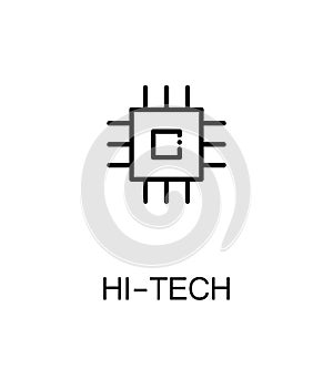 Hi-tech flat icon photo