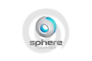 Technology Sphere Circle Logo abstract design vect
