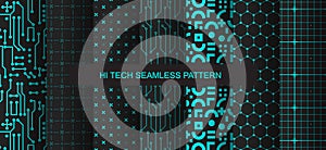 hi tech seamless pattern