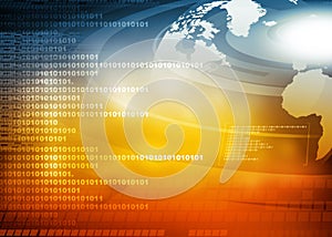 Hi-tech technological background