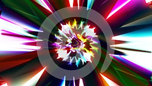 Hi tech Technology colorful neon Portal Sci-fi loop. Neon Seamless vj background