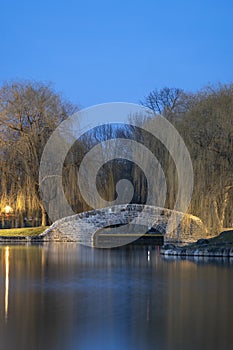 Hiawatha Lake Footbridge in Onondaga Park