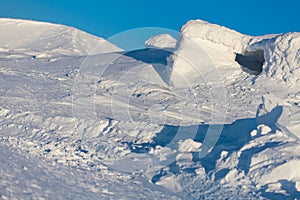 Hibiny mountains snow ski season in Kirovsk