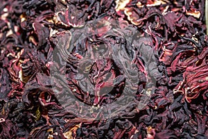 Hibiscus tea background