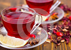 Hibiscus tea photo