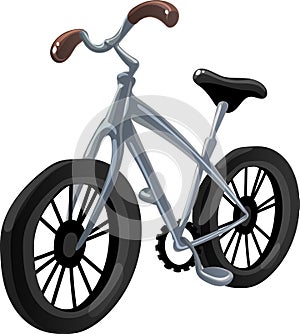 Hibrid bicycle. Vector illustration photo