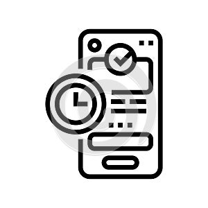 hick law ux ui design line icon vector illustration