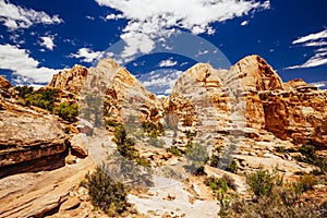 The Hickman Bridge Trail, Capital Reef National Park, Utah, USA