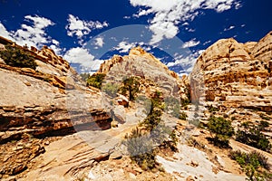 The Hickman Bridge Trail, Capital Reef National Park, Utah, USA