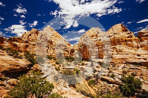 The Hickman Bridge Trail, Capital Reef National Park, Utah, USA