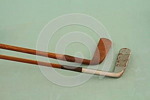 Hickory shafted golf clubs