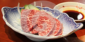 Hida beef sashimi