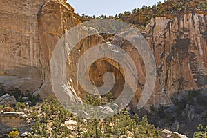 Hidden Arch in a Sandstone Valley