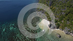 Hidden beach Coron, Palawan, the Philippines.