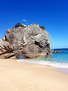 Hidden Beach in Sesimbra, Portugal