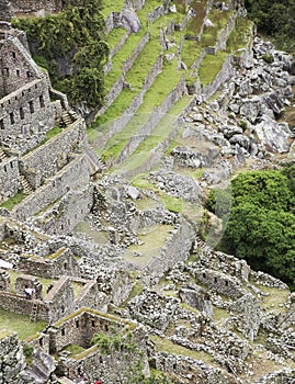 Hidden city Machu Picchu in Peru