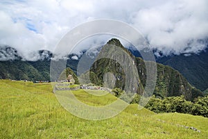 Hidden city Machu Picchu in Peru