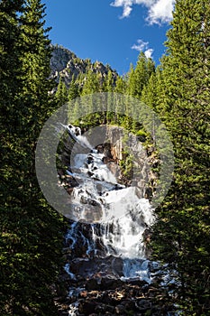 Hidden Falls at Grand Teton National Park, Wyoming, USA