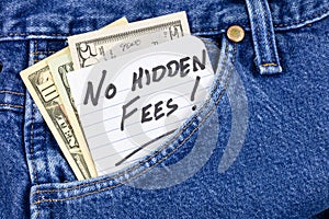 Hidden fees financial payment charge added penalty