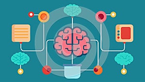 Hidden layers of interconnected artificial neurons make up the core of this neurocomputing system resembling the neural