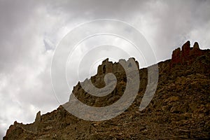 Hidden in the mountains of tibet,the ashram of buddhist practitioners