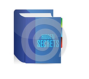 Hidden secrets book illustration design