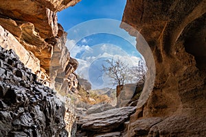 Hidden Valley cave at the South Mountain Preserve - Phoenix Arizona