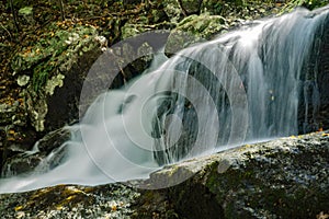 Hidden Waterfall in Blue Ridge Mountains of Virginia, USA