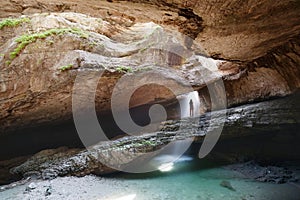 Hidden waterfall into Canyon