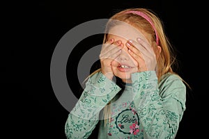 Hide and seek girl photo