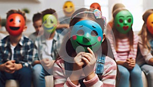 Hide Your Feelings (Putting on a Mask). Generated AI