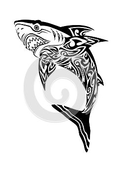 Hideous shark tattoo