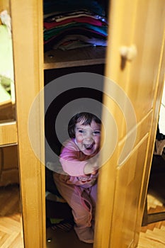 Hiding in closet