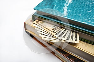 Hiding money in books