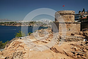 Hidirlik Tower and Archaeological Excavation in Antalya Old Town, Turkiye photo