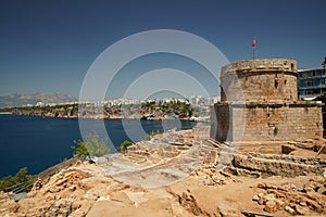Hidirlik Tower and Archaeological Excavation in Antalya Old Town, Turkiye photo